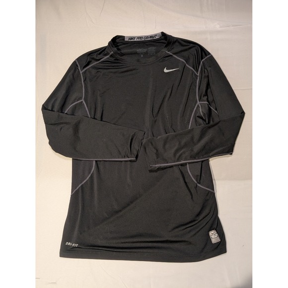Nike Pro Combat Other - Nike Pro Combat Men's XL Long Sleeve Compression Shirt Black Gym Fitted Workout